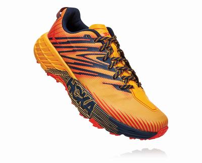 Hoka One One Speedgoat 4 Férfi Terepfutó Cipő - Arany/Fekete [H7836-631]